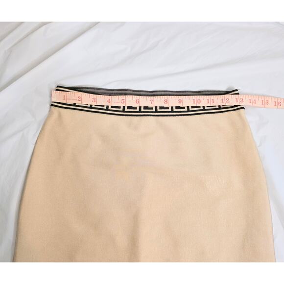 WOW Couture Bandage Skirt Women's M Tan & Black Midi Elegant Party Business NWT - Picture 4 of 5